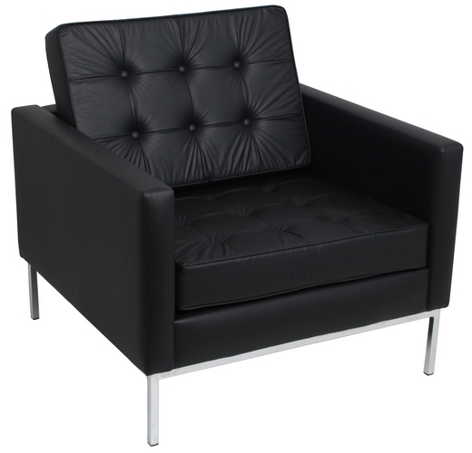 POLTRONA FLORENCE KNOLL CORINO - Preta